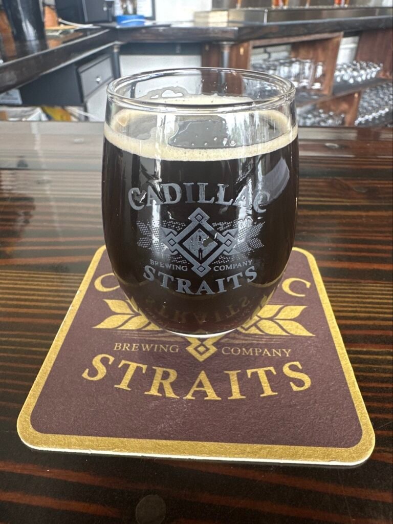 A beer at Cadillac Straits Brewing Madison Heights