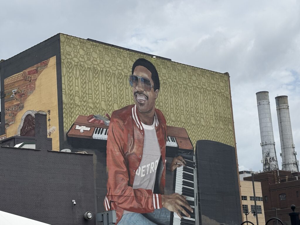 Stevie Wonder mural Detroit