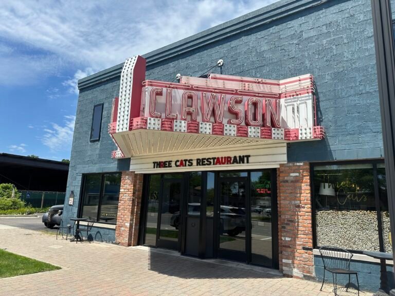 Exterior of Three Cats Café at Leon & Lulu