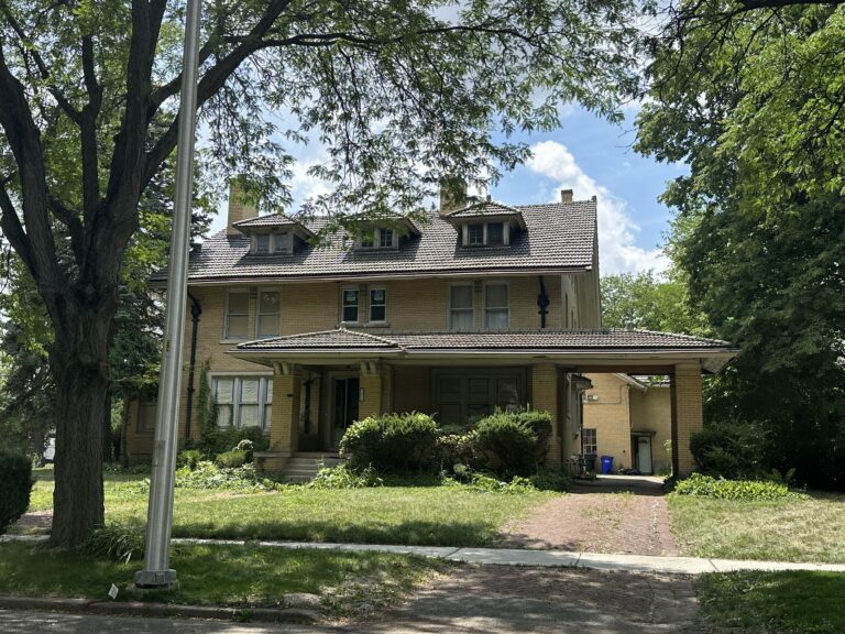 Exterior view of Aretha Franklin childhood home
