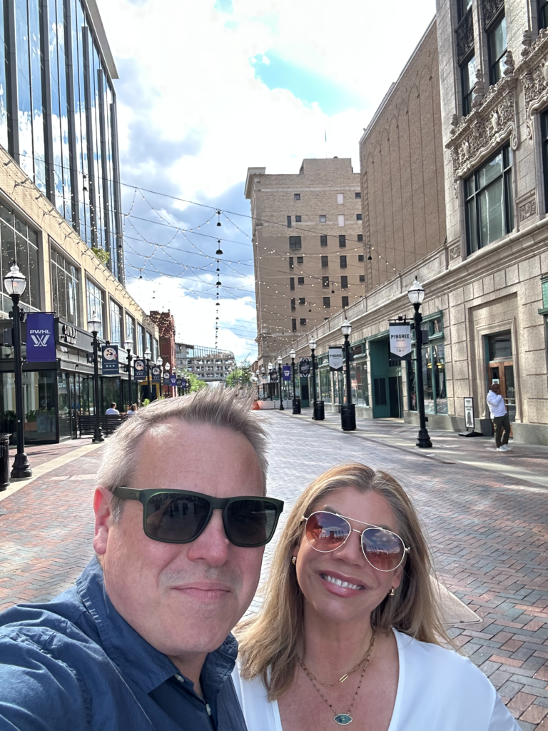 Mike and Andrea Downtown Detroit