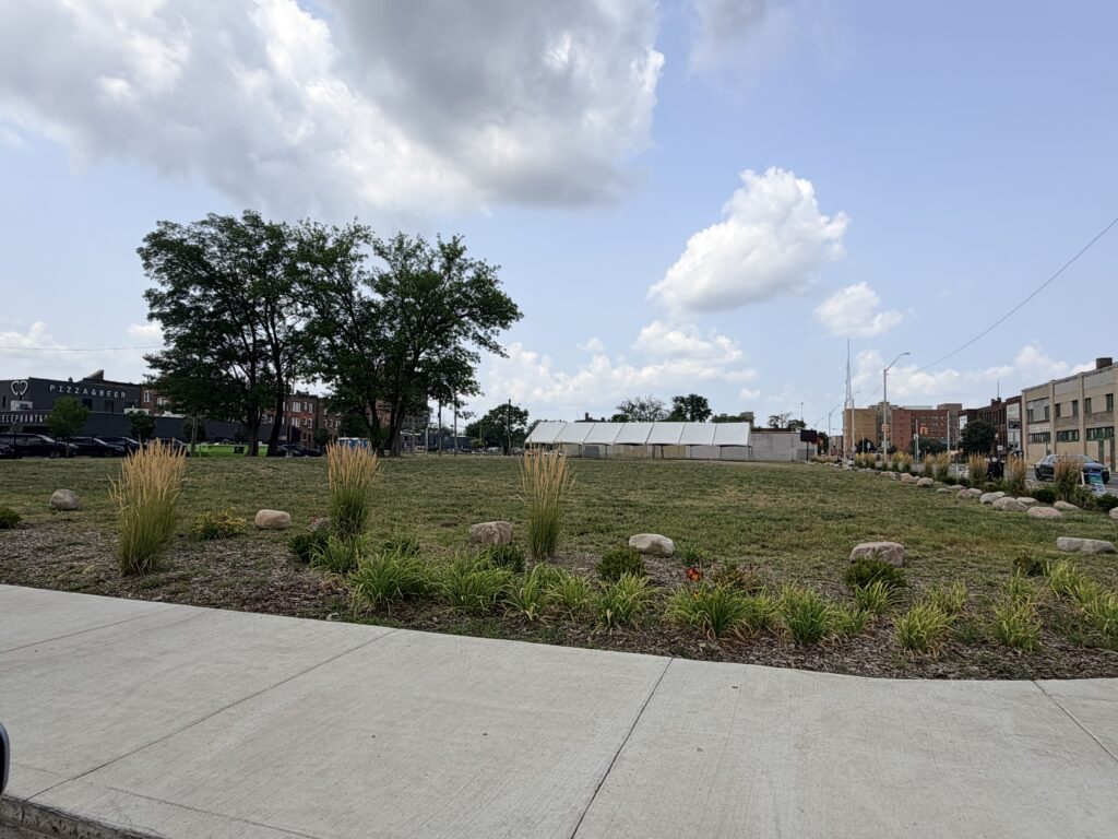 The corner where Gold Dollar Detroit used to be