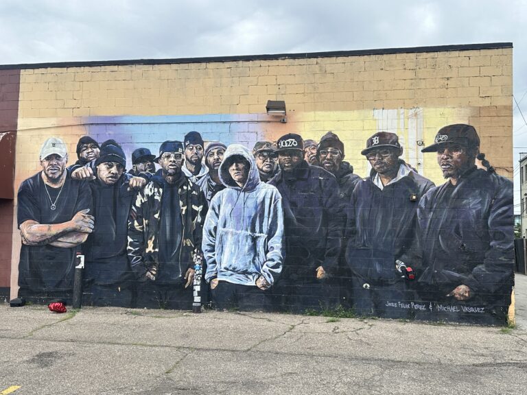 Eminem D12 mural Detroit