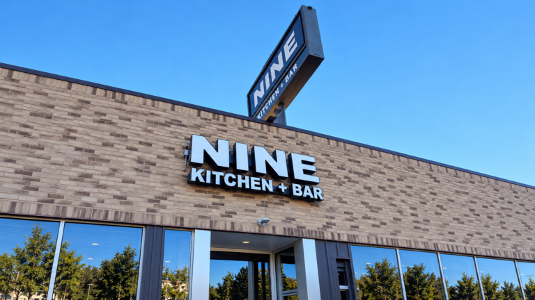 exterior of Nine Kitchen + Bar Ferndale
